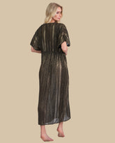 Isla & Evie Metallic Maxi Kaftan